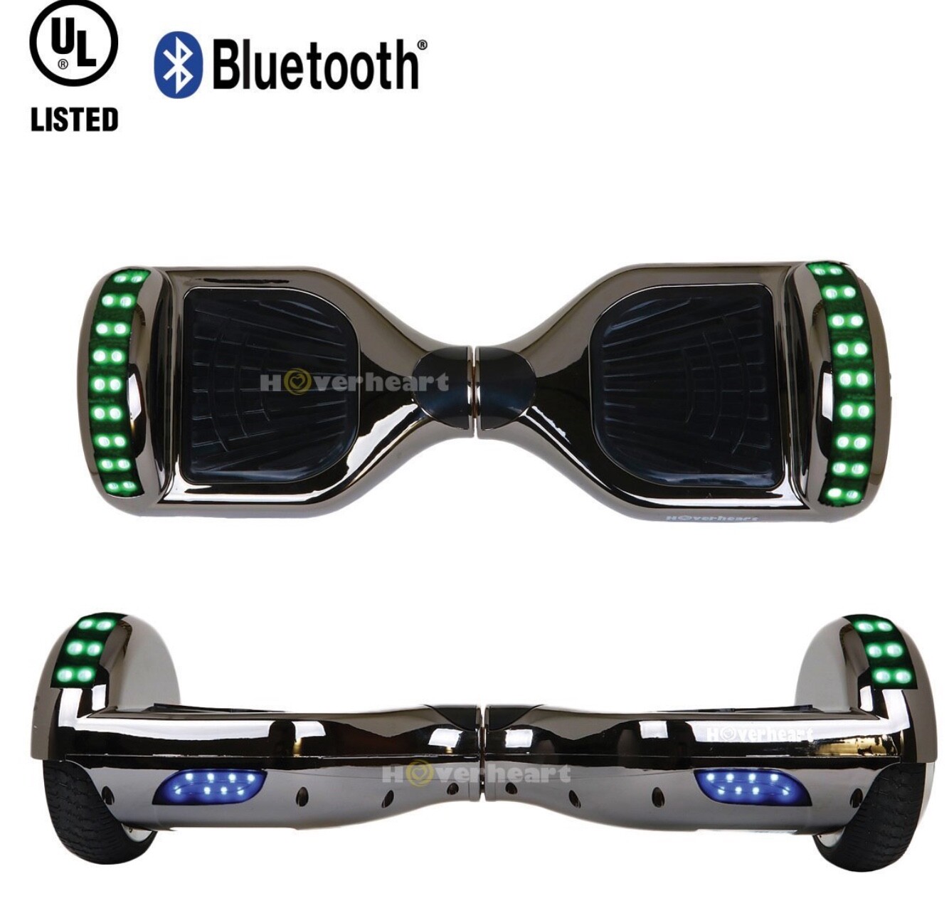 6.5'' Hoverheart Bluetooth Speaker LED STAR FLASHING WHEELS Scooter UL listed