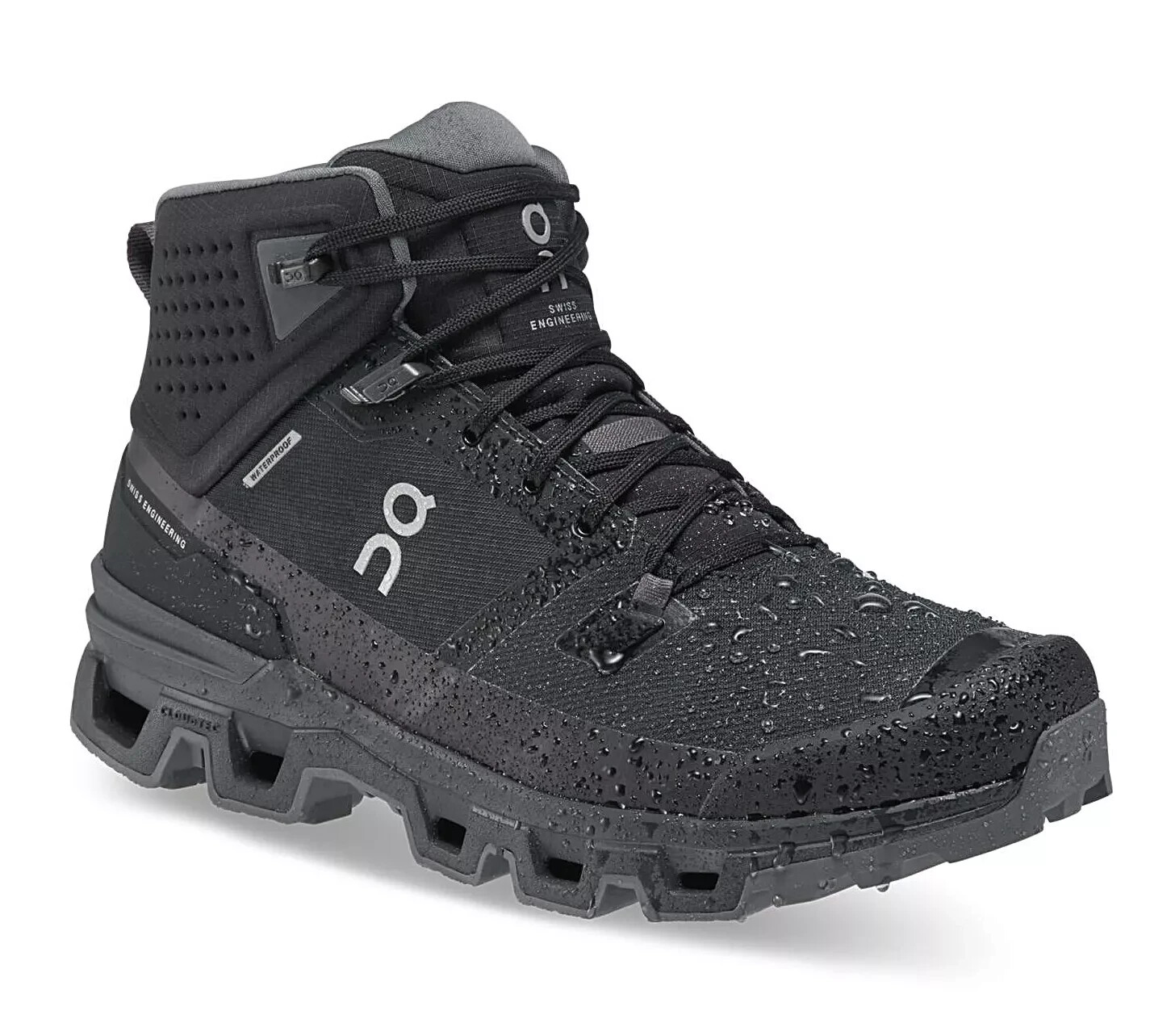 Pre-owned On Men's Cloudrock 2 Waterproof Black Eclipse Hiking Boots Shoes Size Us 7-11 In Black / Eclipse