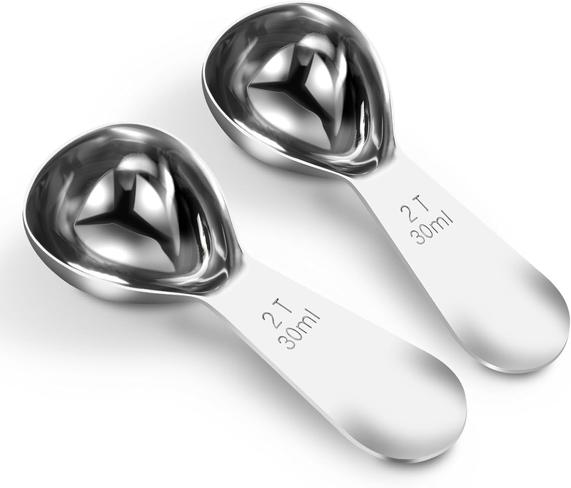 2-Tablespoon Coffee Measuring Scoops (30Ml, 2 Pieces), Ergonomic Design Coffee S