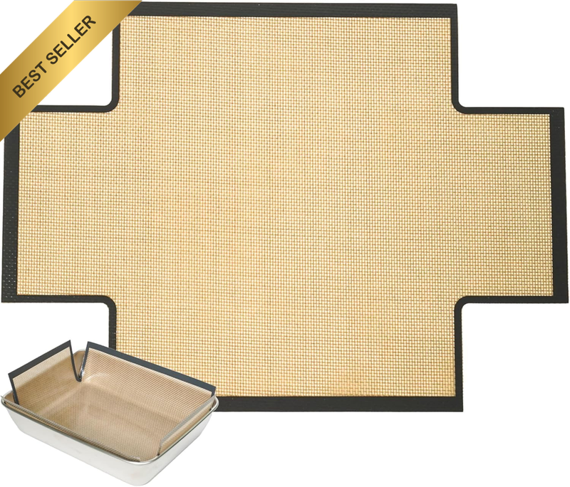 Silicone Bread Loaf Pan Liners (2 Pack) - Easy-Release Parchment Paper Alternati