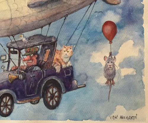 ORIGINAL Watercolor Painting The Voyage  11" x 14"  NOT A PRINT