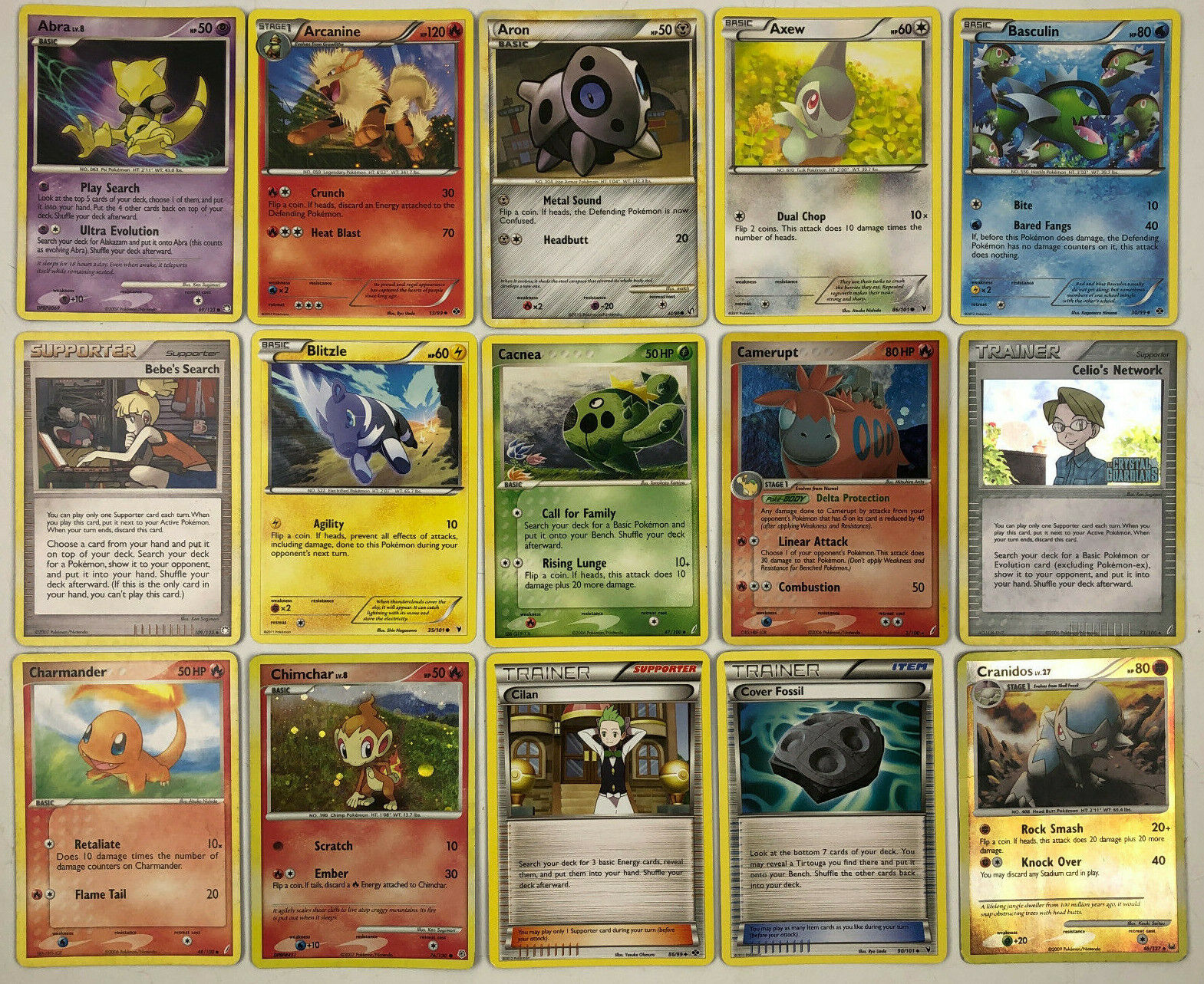 Mixed Lot of 67 Pokemon Cards, List in Description Mixed Lot of 67 Pokemon Cards, List in Description