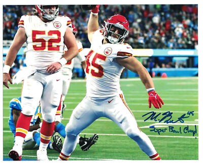 Michael Burton Signed Autographed 8 x 10 Photo Kansas City Chiefs Super Bowl A