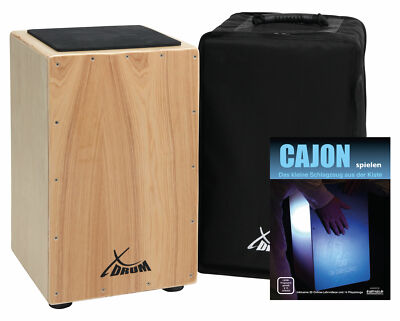 Profi Cajon Trommelkiste Percussion Trommel Natur Instrument Gigbag Drum Tasche