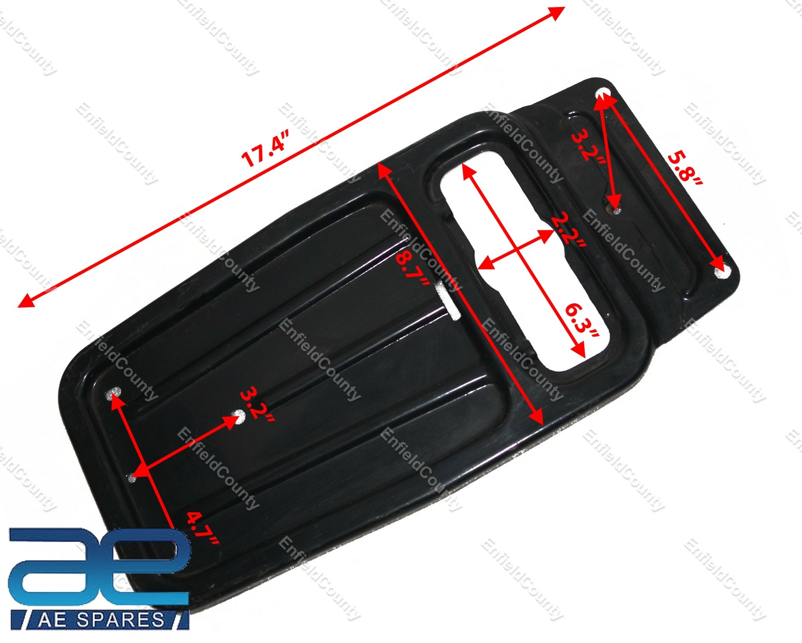 Vespa 50-125 PV ET3 Rear Seat Luggage Rack Steel Black  