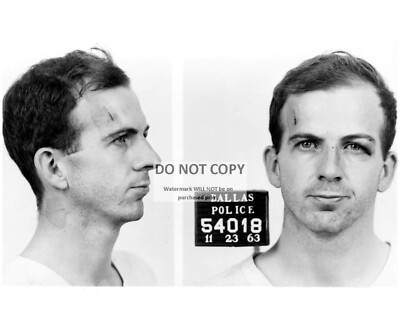LEE HARVEY OSWALD MUG SHOT PRESIDENT JOHN F. KENNEDY ASSASIN 8X10 PHOTO (ZZ-123)