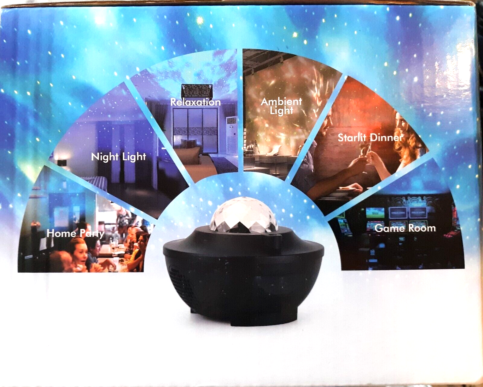 LED Starry Light Projector With Music. Light Up Your Space