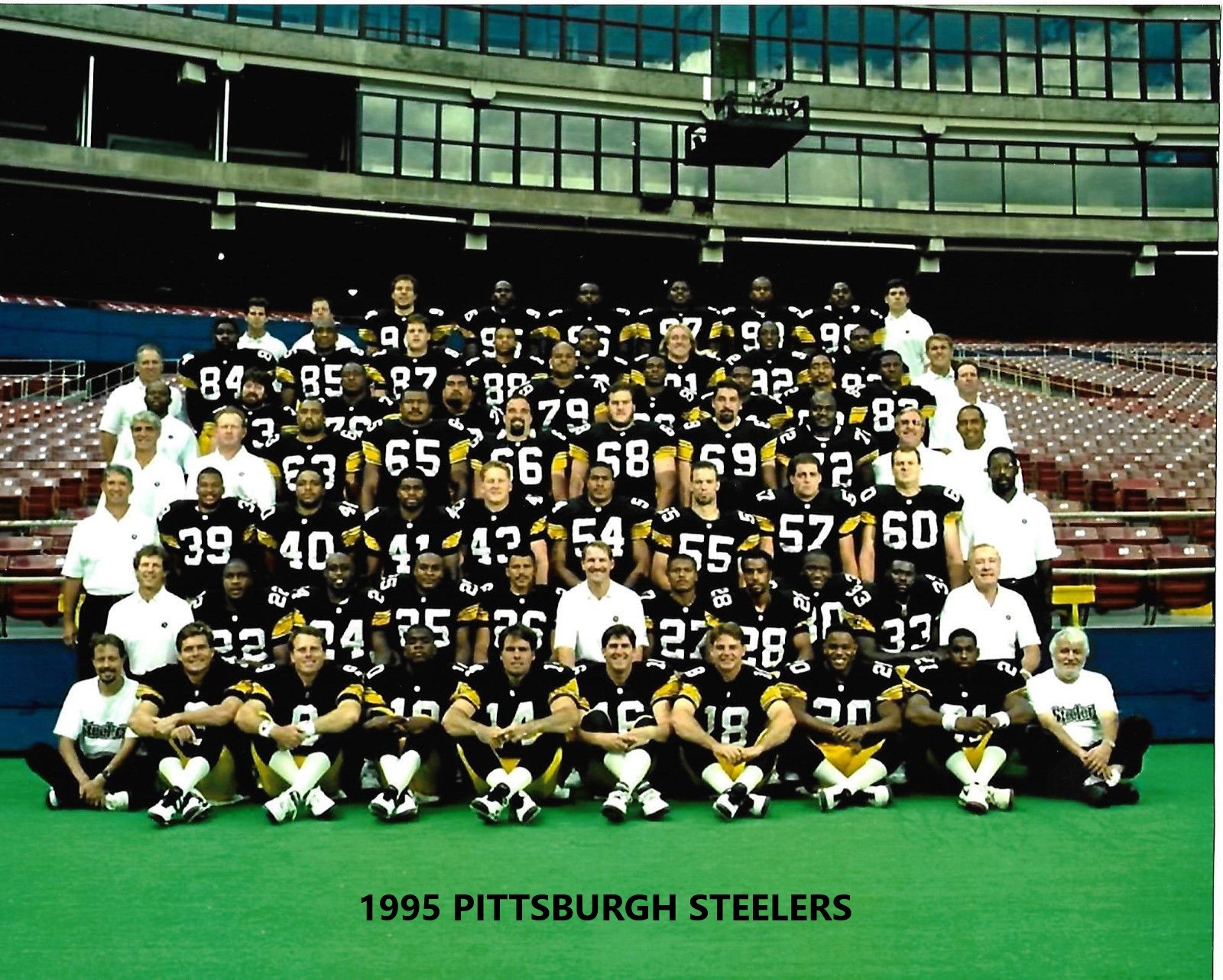 1995 PITTSBURGH STEELERS 8X10 TEAM PHOTO NFL FOOTBALL