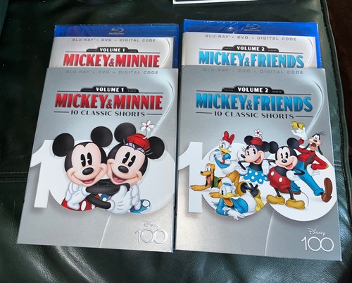 Disney's 10, 11, 12 DVDセット Mickey & Minnie:10 Classic Shorts Vol 1 + 2 (Blu-ray/DVD)w