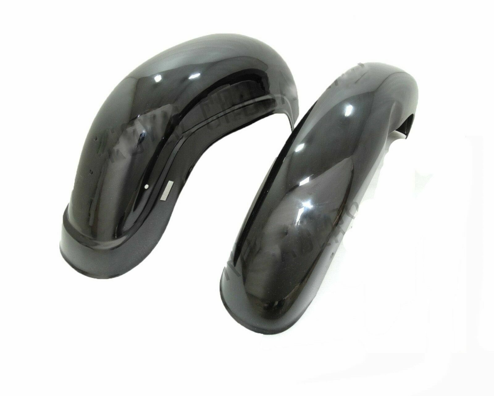Fits Royal Enfield 350 Front & Rear Mudguard Fender Set Black Painted 