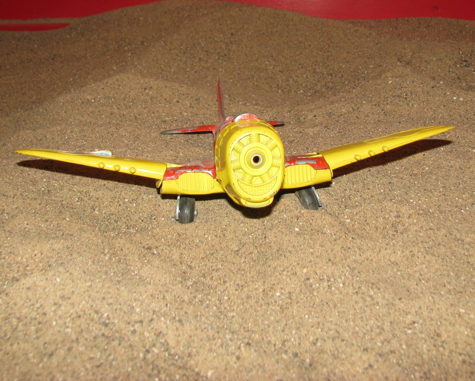Vintage Hubley Kiddie Toy Airplane Flying Circus No. 495
