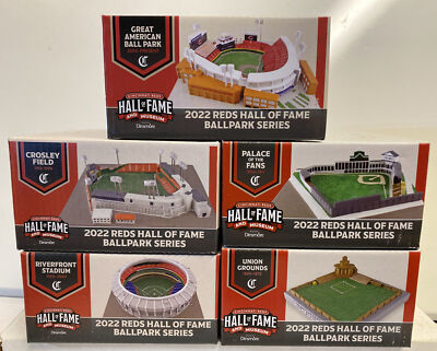 2022 Cincinnati Reds HOF Hall Of Fame Set Of 5 Ballpark Series , New