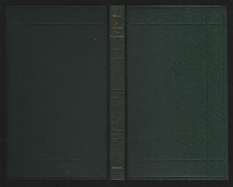 (Manesse) Martin Buber: Die Legende Des Baalschem (Ã¼Berarb. Neuausg.) 1955