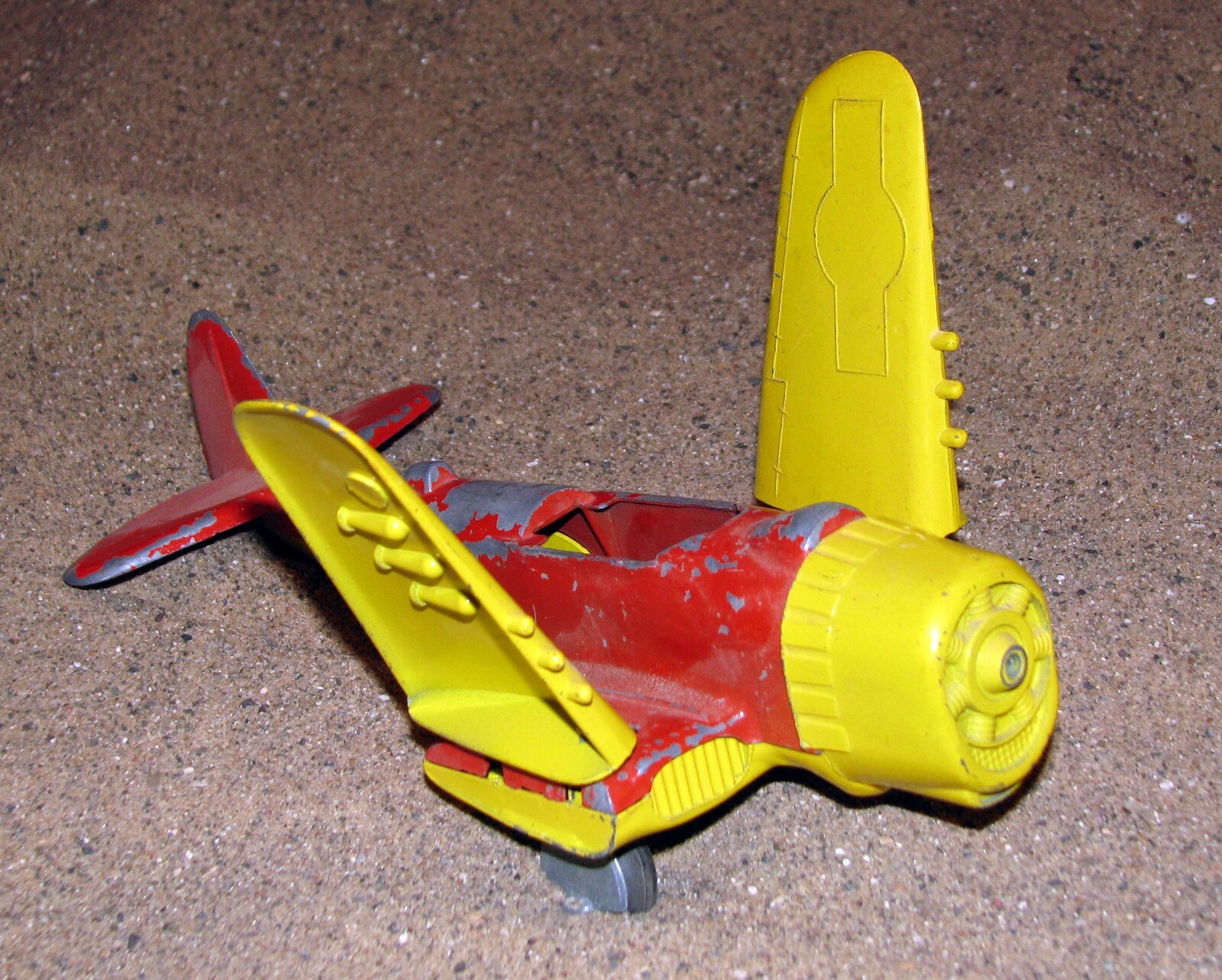Vintage Hubley Kiddie Toy Airplane Flying Circus No. 495