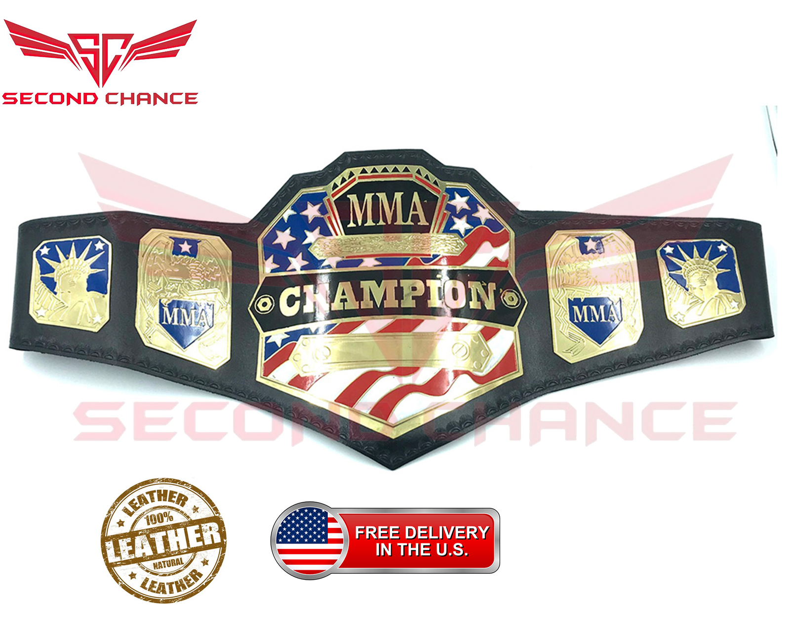 NEW United States Championship Title Belt Wrestling Belt Adult Size Replica - Picture 1 of 5