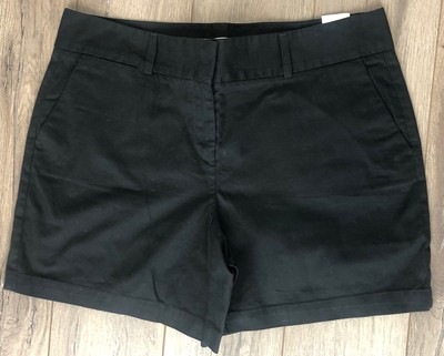 NEW Ann Taylor Loft Shorts Black Flat Front Size 10 NWT