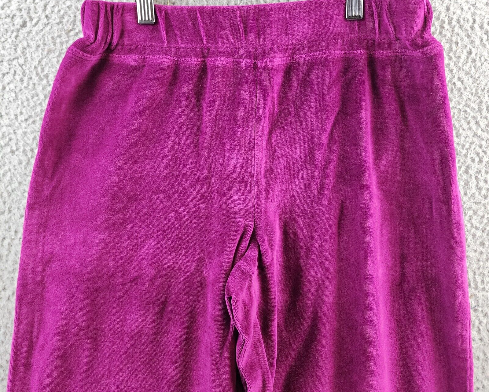 Wilt Velour Wide Leg Pants Women's X-Small Magnolia Solid Elastic Waist Pull On - Picture 3 of 14