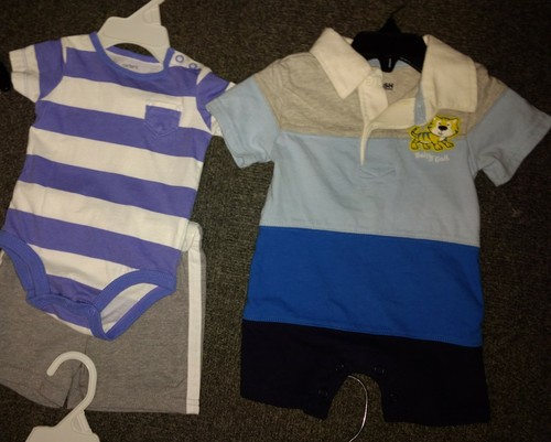 Baby Boy Size 3 Months Clothing Lot Carter's 10 Outfit Sets #411