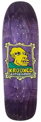 Krooked Mark Gonzales FRAME FACE Skateboard Deck PURPLE STAIN