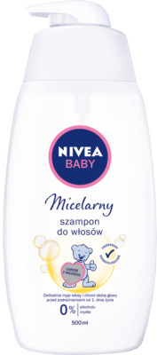 Nivea Baby Micellar hair shampoo XL bottle 500ml -Hypo-allergenic-FREE SHIP
