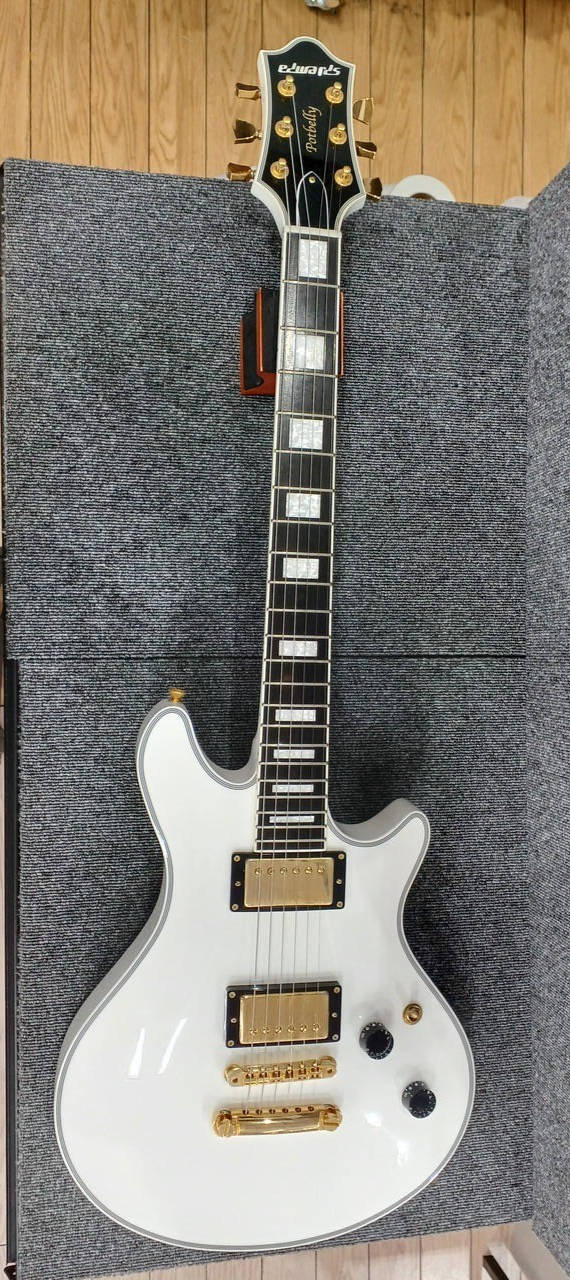 ギター Edwards E-PA-125D potbelly EDWARDS by ESP E-PO-CTM Potbelly White Gold Hardware Made in