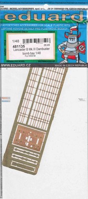 EDU481135 1:48 Eduard PE - Lancaster B Mk.III Dambuster Bomb Bay Detail Set