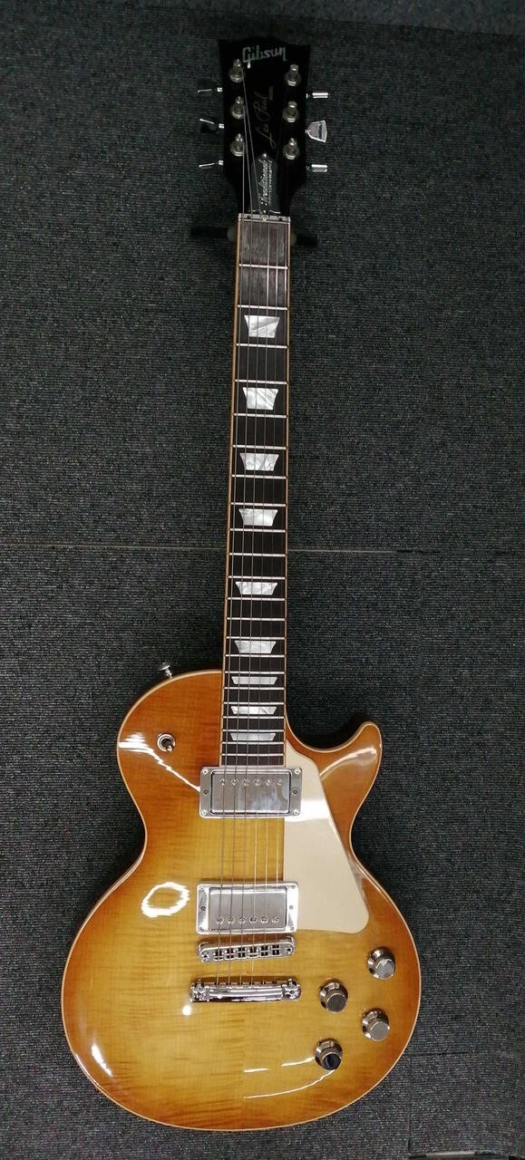 ギター Gibson Les Paul Tribute 2017 Honey Burst 2017 Gibson Les Paul Tribute Faded Honey Burst – Ish Guitars