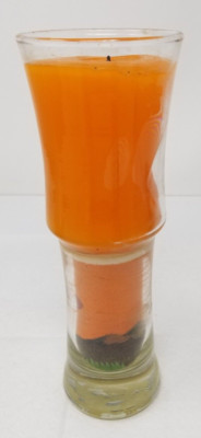 Southwest Desert Sand Art Candle Brookline Creations Vintage Orange Green
