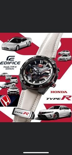 【新品未開封】CASIO EDIFICE Honda TYPE R エディション Casio Edifice Honda Type R Watch Review - ECB2200HTR1A