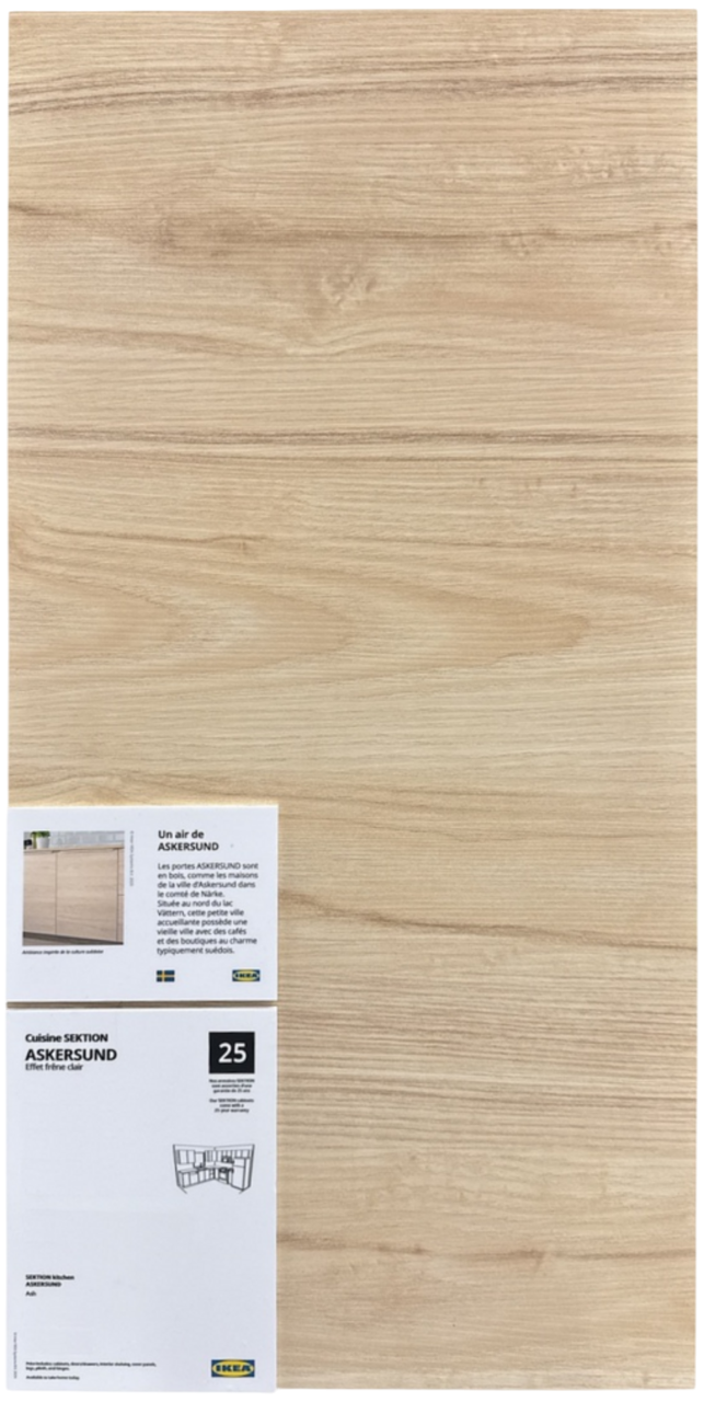 *sora iro*　IKEA　イドーセン ASKERSUND door, light ash effect, 18x60