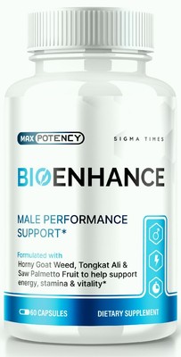 BioEnhance Male Health Pills to Boost Stamina and Energy Levels 60ct