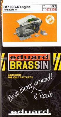 EDU672352 1:72 Eduard Brassin PRINT Bf109G-6 Engine (EDU kit)