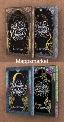 SIGNED Fortuna Sworn Series 1-4 by K.J. Sutton BOOKISH EXCLUSIVE HC ~ Stenciled