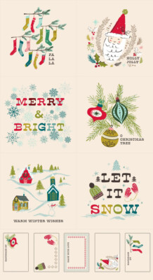 Moda Fabric - Cozy Wonderland Natural - Panel 24'' x 44''