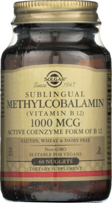 Solgar Methylcobalamin Vitamin B12 1000mcg 60 Nuggets