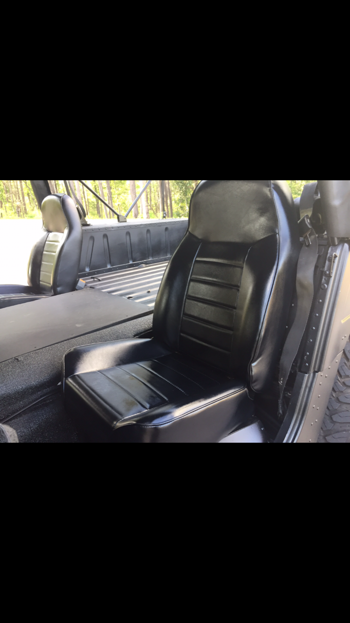 HUMVEE SEATS HUMMER H1 M998 HMMWV SEAT