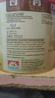Protivin DF Protin powder Minerals Herbal Ayurvedic Kesar Pista Badam Pack-2