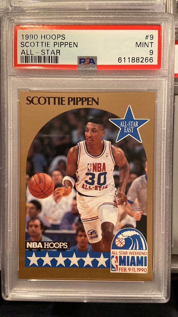 Scottie Pippen, All-Star #9 - 1990 Hoops - PSA 9 MINT | eBay