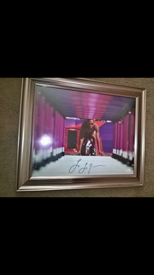 LSU AN OLYMPIC TRACK STAR LOLO JONES 16X20 FRAMED HAND SIGNED PHOTO W/JSA