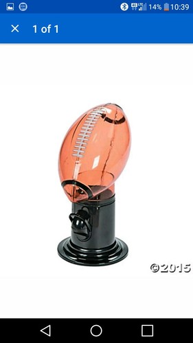 Football Gumball Candy Nut M&M Snack Machine Dispenser