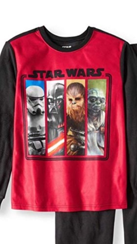 Star Wars Toddler Boy's Flannel 2-pc Pajamas PJs Set Darth Vader Yoda Size 10/12