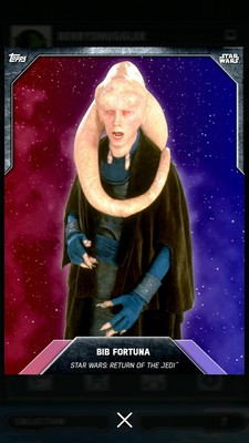 Bib Fortuna 2016 Series 3 Purple/Pink Gradient 400 Star Wars Card Trader SWCT