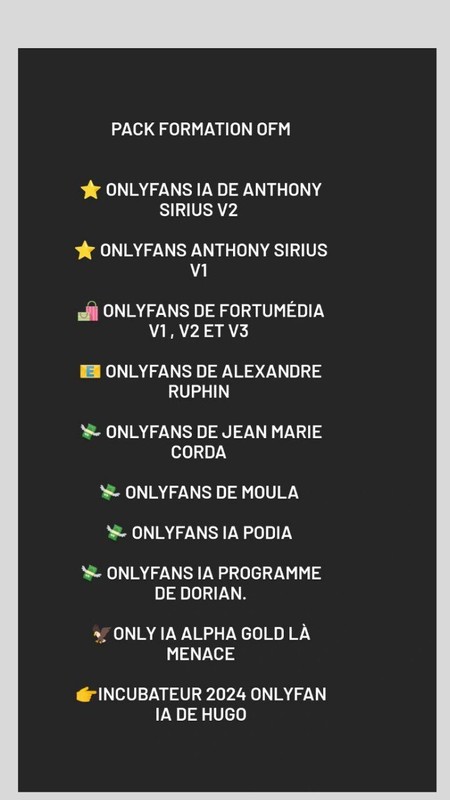 Formation Onlyfans/ Mym