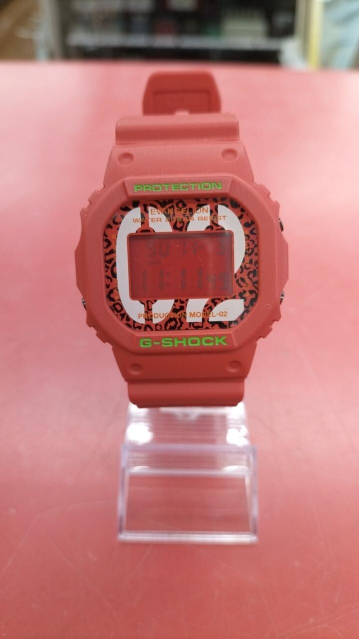 G-SHOCK DW-5600 EVA-02 THE BEAST 弐号機 アスカ Casio G-Shock DW-5600 Evangelion EVA-02 Asuka The Beast
