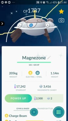 Shiny Magnezone ( Magnemite & Magneton Evolution ) Pokemon Trade Go