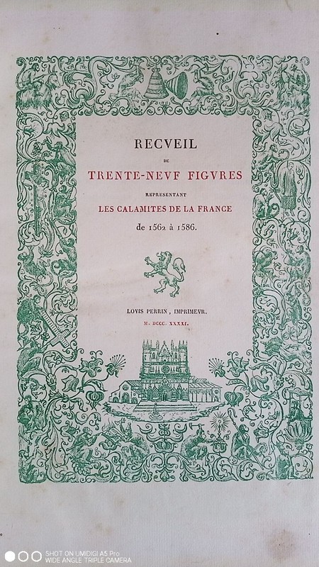 De Tristibus Franciae -39 Figures Des CalamitÃ©S De France  1841 Perrin Imprimeur
