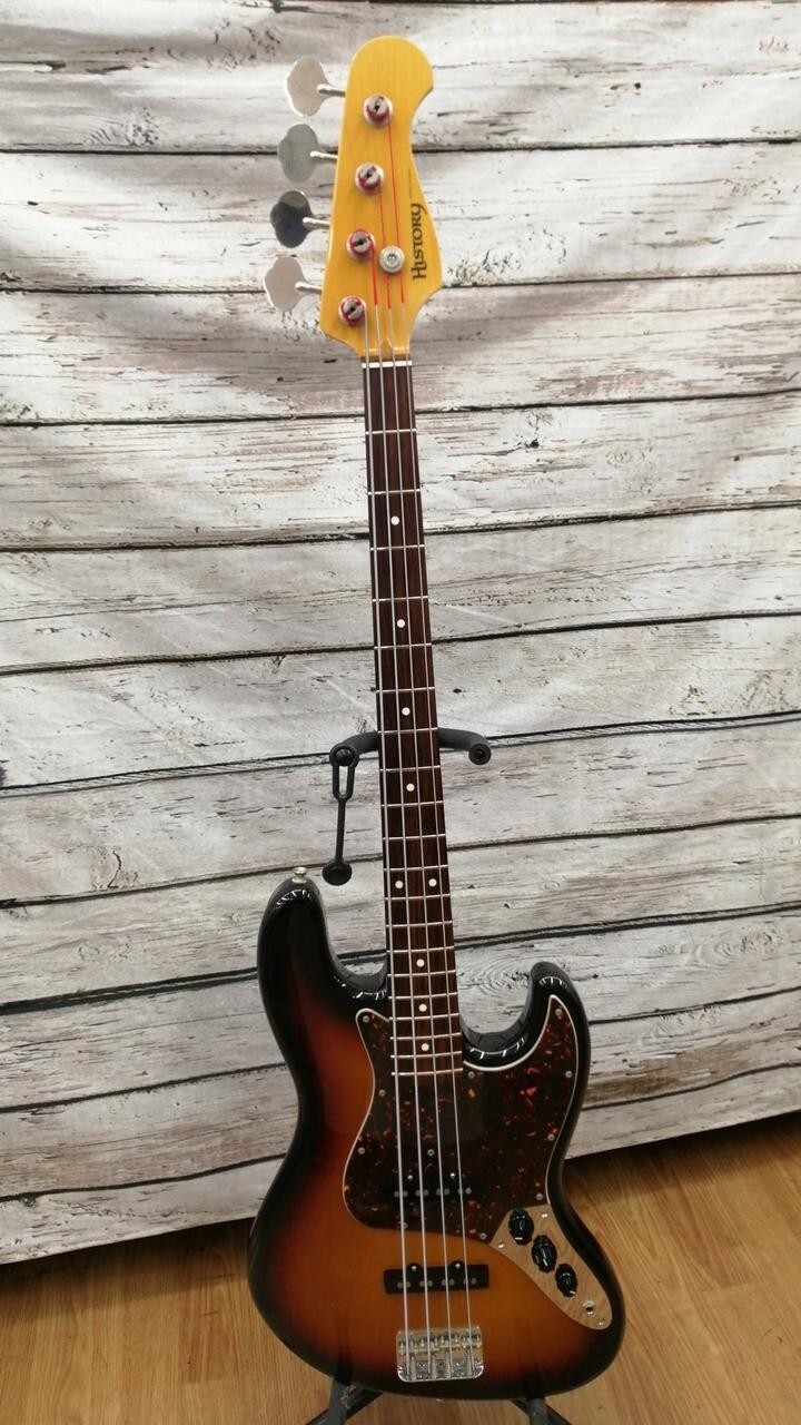 HISTORY ZJ-CFS 3TS JB Type Electric Bass Guitar Made in