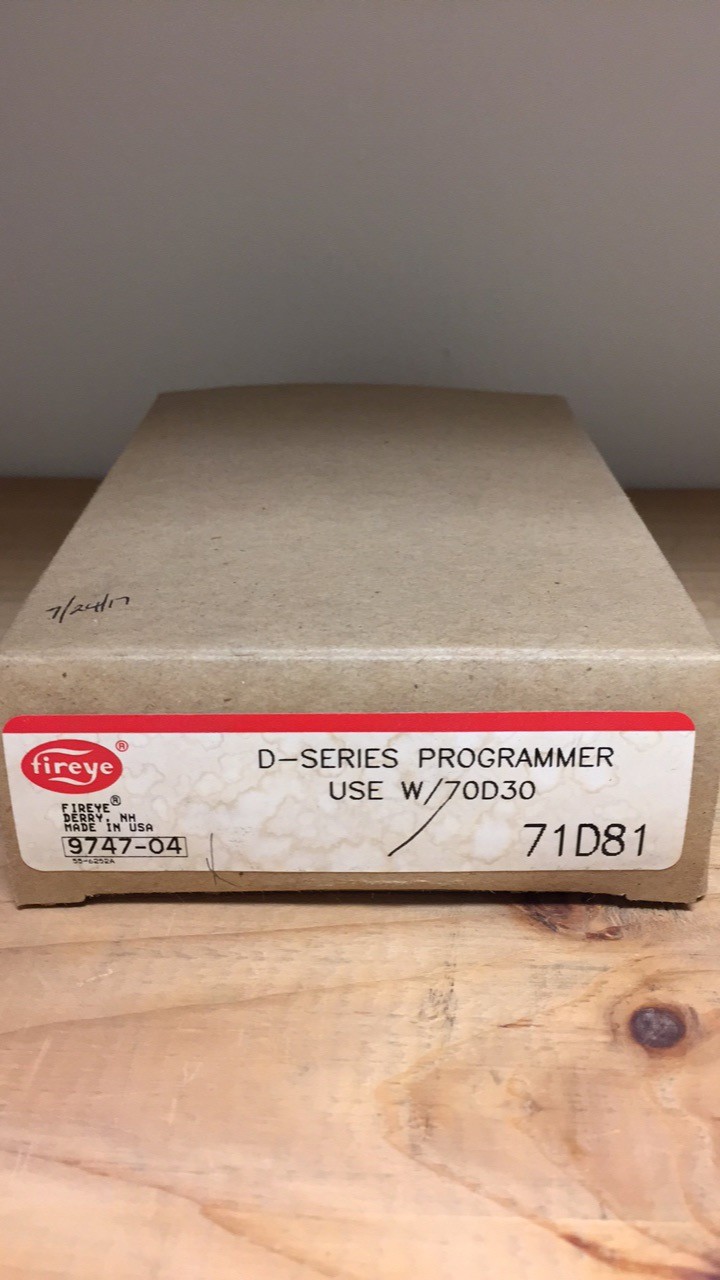 FIREYE 71D81 SOLID STATE SERIES D PROGRAMMER