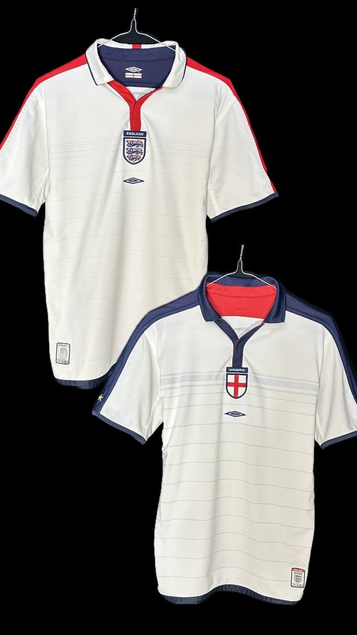 レア 2003-2005 Umbro イングランド代表 シャツ ホーム Ｌ ENGLAND NATIONAL TEAM 2003/2005 HOME FOOTBALL SHIRT UMBRO L
