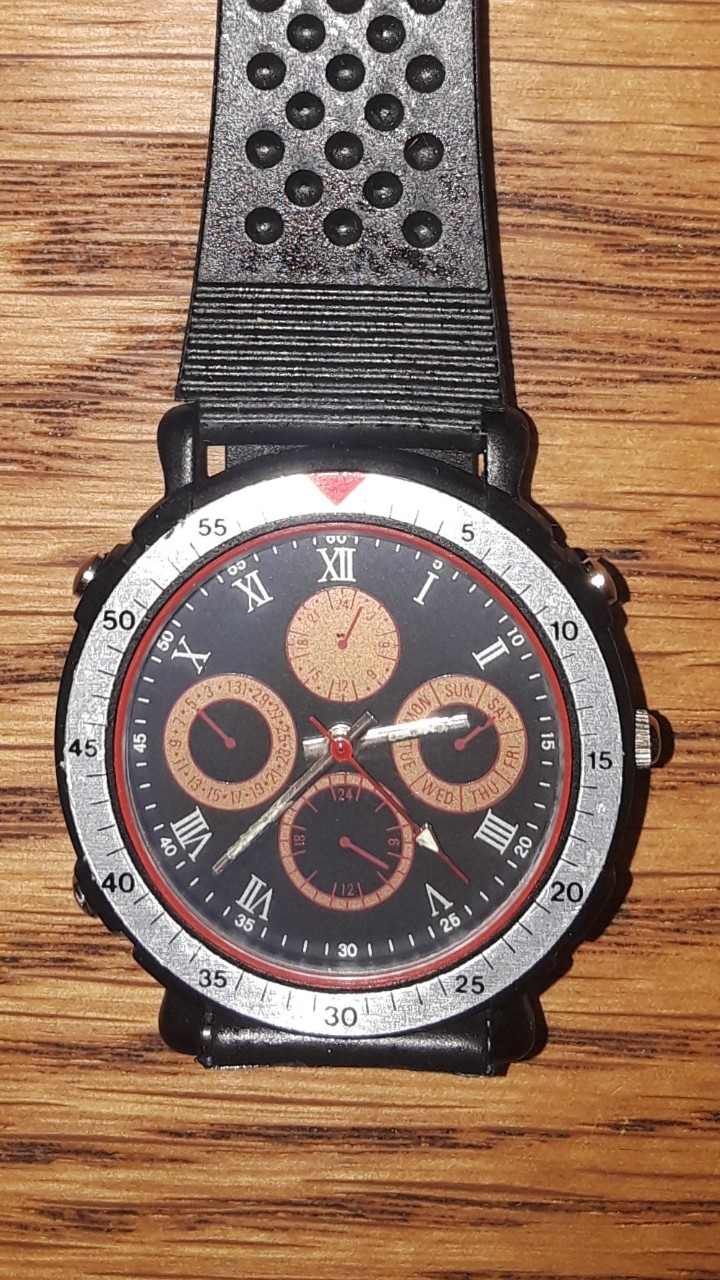 New Cheap Chronograph Look w/Roman Numerals Stainless Steel Japan Watch